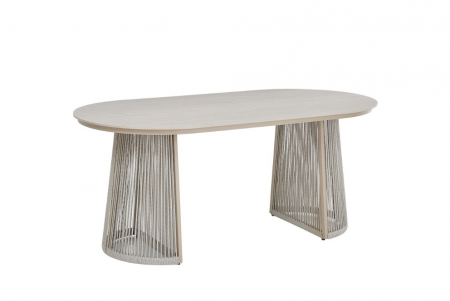 Стол садовый обеденный VTR- ODT-25 (Портофино) дрифтвуд беж + айвори 