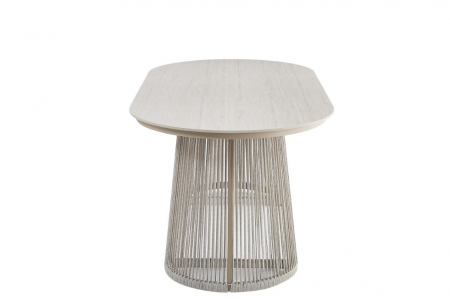 Стол садовый обеденный VTR- ODT-25 (Портофино) дрифтвуд беж + айвори 