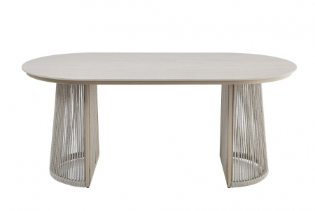 Стол садовый обеденный VTR- ODT-25 (Портофино) дрифтвуд беж + айвори 