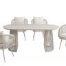 Стол садовый обеденный VTR- ODT-25 (Портофино) дрифтвуд беж + айвори 