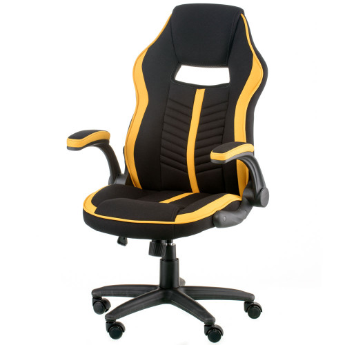 Кресло офисноеTPRO- Prime black/yellow E5548