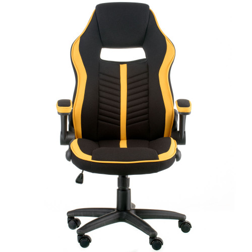 Кресло офисноеTPRO- Prime black/yellow E5548