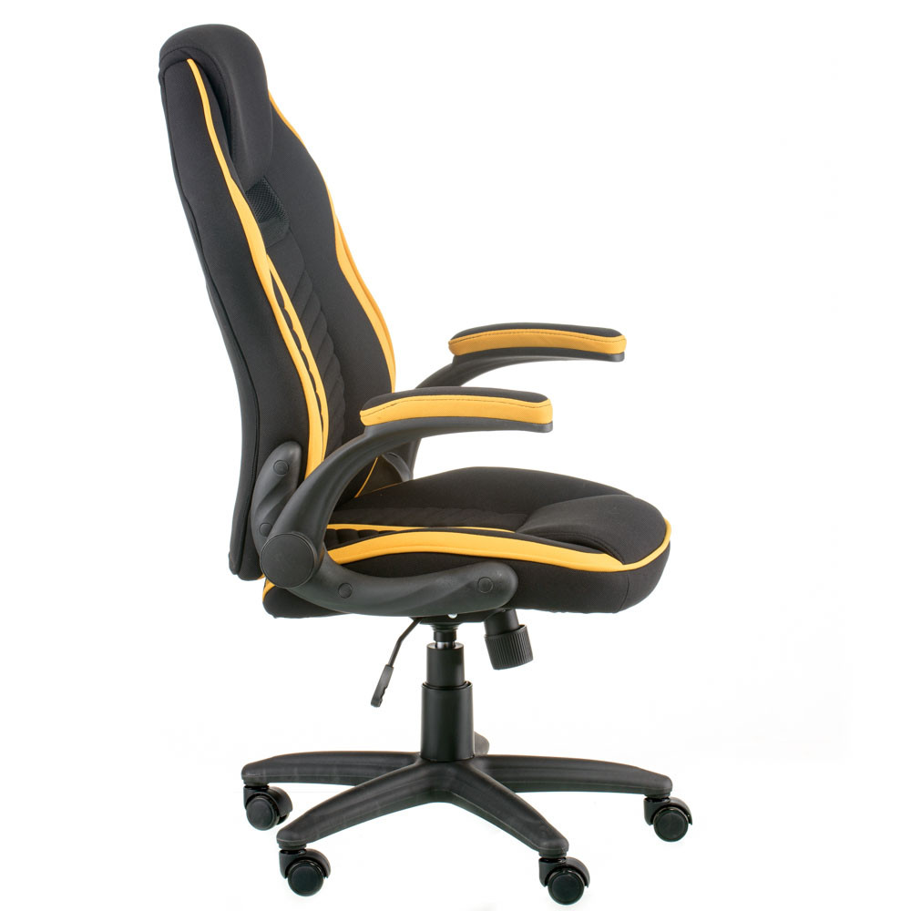 Кресло офисноеTPRO- Prime black/yellow E5548