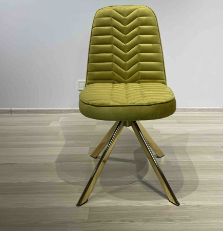 Обеденный стул  Art-Deco EXI-AVIGNON YELLOW ML09 GOLD