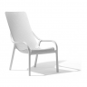 Кресло - шезлонг из полипропилена Nardi DEI- Net Lounge (белый/коралловый) 