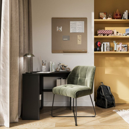 Угловой стол Helvetia RINO 24W3LY03 (черный оникс)