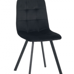 Стул обеденный мягкий MFF- Harlem черный/черный