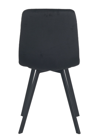 Стул обеденный мягкий MFF- Harlem черный/черный