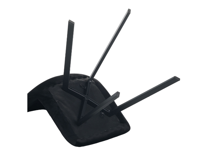 Стул обеденный мягкий MFF- Harlem черный/черный