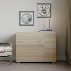 Комод для спальни EVR- К-3 дуб Сонома