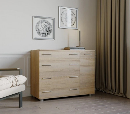 Комод для спальни EVR- К-3 дуб Сонома