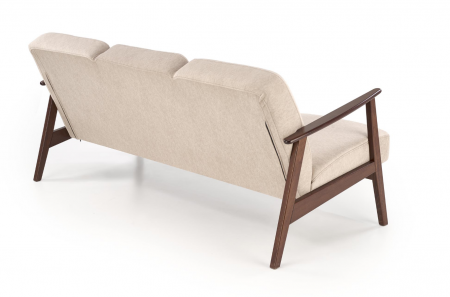 Диван Halmar MILANO 3S бежевый-темный-орех 