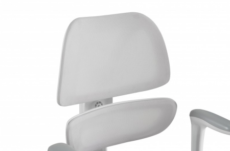 Стул компьютерный BIO- Маус (белый/светло-серый)    