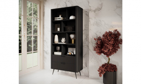 Витрина открытая TOP- Лагуна (Lante) 2Ш Черный   