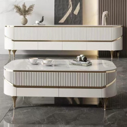 Журнальный стол Elt- M251 (белый/золото)