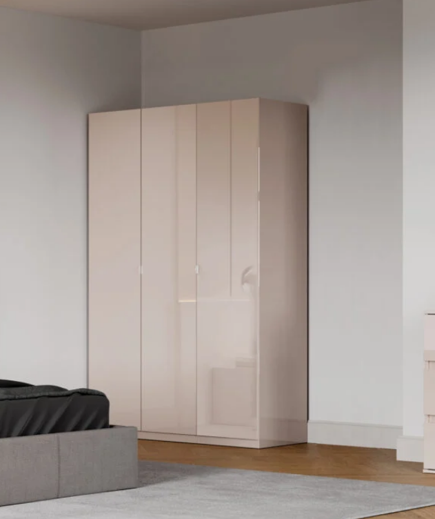 Шкаф MRK- Лилу Глянец Кашемир 3 двери  