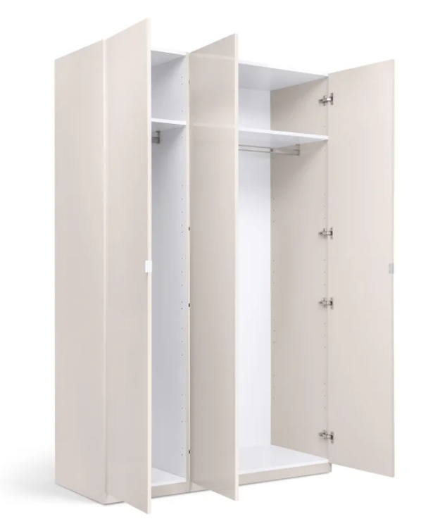 Шкаф MRK- Лилу Глянец Кашемир 3 двери  