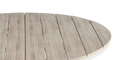 Стол садовый обеденный VTR- ODT-30 (Орта) дрифтвуд грей + белый дуб