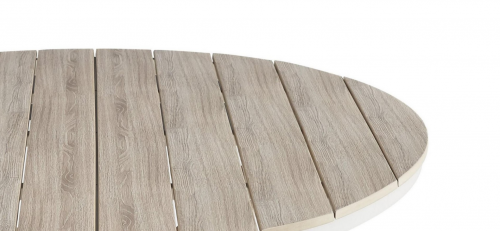 Стол садовый обеденный VTR- ODT-30 (Орта) дрифтвуд грей + белый дуб