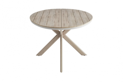 Стол садовый обеденный VTR- ODT-30 (Орта) дрифтвуд грей + белый дуб