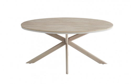 Стол садовый обеденный VTR- ODT-30 (Орта) дрифтвуд грей + белый дуб