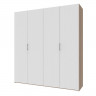 Шкаф для одежды DRS- Норман (200х54х220 см) Сонома + Белый 