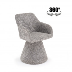 Стул поворотный HALMAR K-603 пепельный/чёрный