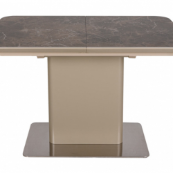 Стол обеденный модерн NL- QUANTICO коричневый (120/160*80*76 cm керамика)   