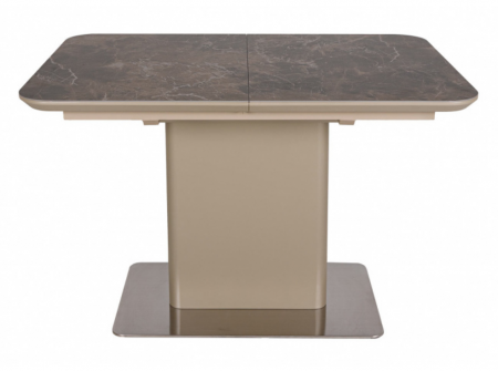 Стол обеденный модерн NL- QUANTICO коричневый (120/160*80*76 cm керамика)   