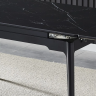 Стол INI- BONN CERAMIC 130(180)х80 черный мат керамика/черный каркас   