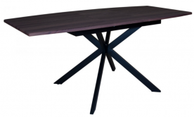 Стол обеденный раздвижной TPRO- Solere black+deep red E3636