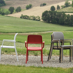 Кресло из полипропилена Nardi Outdoor BORA (белый, красный, тортора)