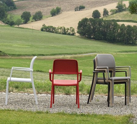 Кресло из полипропилена Nardi Outdoor BORA (белый, красный, тортора)