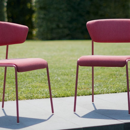 Стул обеденный VLL- SCAB LISA 2861 (голубой, красный)