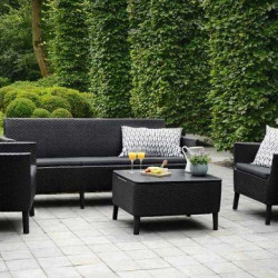 Комплект мебели для отдыха ECO- Salemo 3 seater set  (серый, графит)