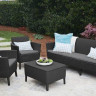 Комплект мебели для отдыха ECO- Salemo 3 seater set  (серый, графит)