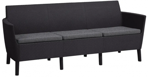 Комплект мебели для отдыха ECO- Salemo 3 seater set  (серый, графит)