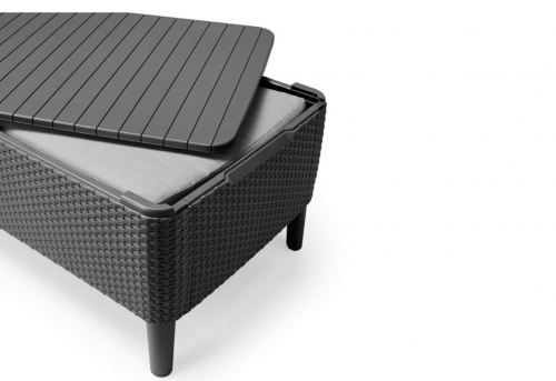 Комплект мебели для отдыха ECO- Salemo 3 seater set  (серый, графит)