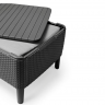 Комплект мебели для отдыха ECO- Salemo 3 seater set  (серый, графит)