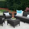 Комплект мебели для отдыха ECO- Salemo 3 seater set  (серый, графит)