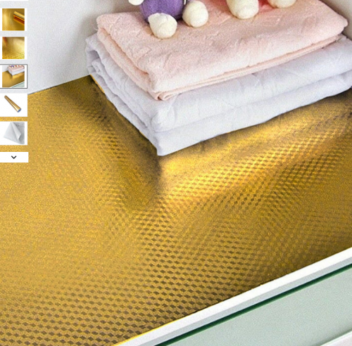 Самоклеющаяся пленка 3D STK- SW-00000792 кубы золото