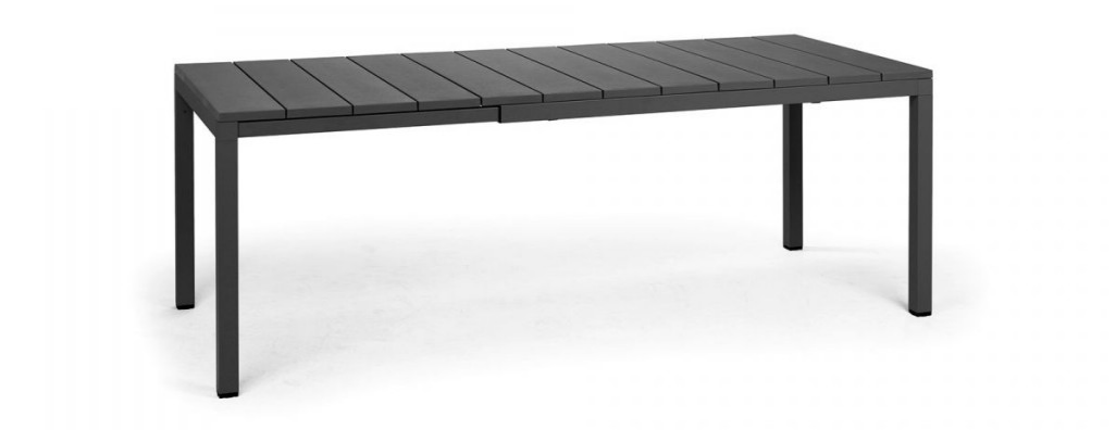 Стол раздвижной Nardi Outdoor Rio 140/210 Extensible (белый, черный, серый)