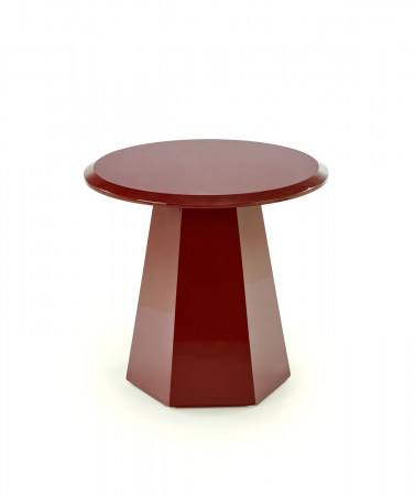 Стол журнальный HALMAR LOCA бордовый