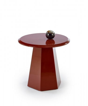 Стол журнальный HALMAR LOCA бордовый
