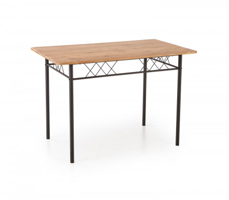 Прямоугольный стол HALMAR FAUST 3 (натуральный дуб/черный)