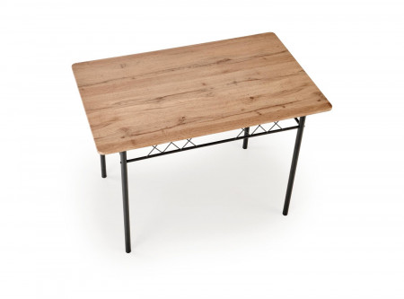 Прямоугольный стол HALMAR FAUST 3 (натуральный дуб/черный)