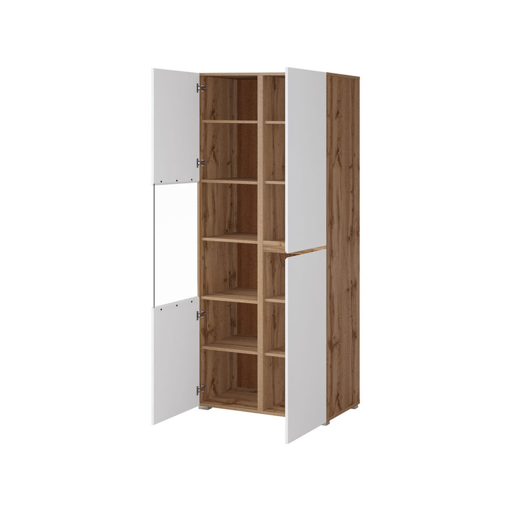 Витрина на 3 двери Helvetia CROSS 24N9MY12 (дуб вотан/белый)