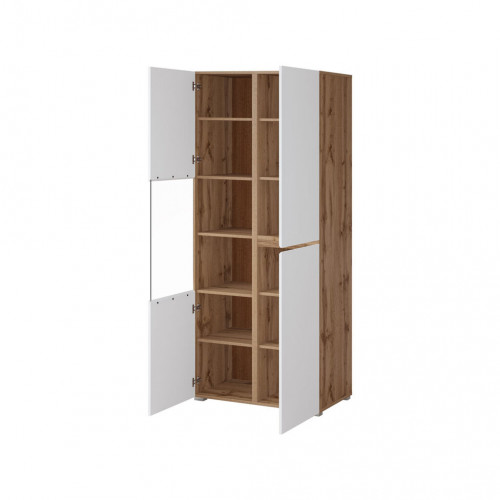 Витрина на 3 двери Helvetia CROSS 24N9MY12 (дуб вотан/белый)