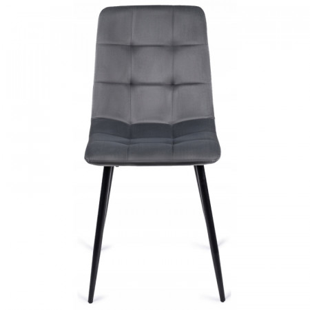 Стул обеденный MEBEL ELITE Peru серый велюр 