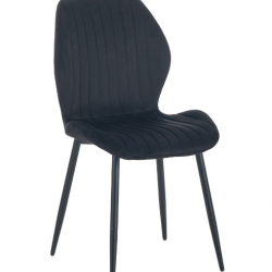 Стул обеденный AMF- Lily черный/ вельвет черный